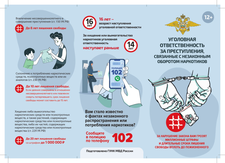 Обучающимся рассказывают об ответственности за действия, связанные с незаконным оборотом наркотических средств.